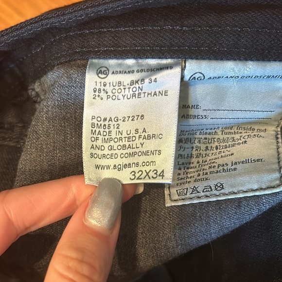 Adriano Goldschmied Men’s Black Jeans Size 32 - Picture 4 of 6